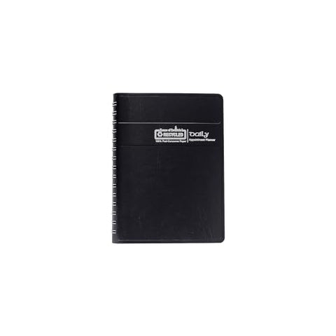 House of Doolittle 2024 Daily Calendar Planner, Black Cover, 5 x 8 Inches, January - December (HOD28802-24)