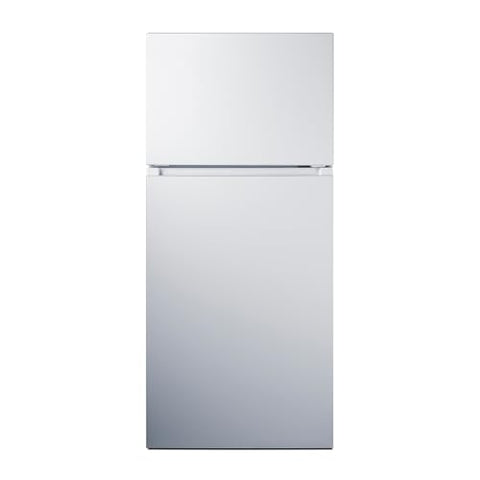 Summit 30” Top Mount Refrigerator - Freezer, 18 cu.ft. Capacity, ENERGY STAR Certified, White - FF18W