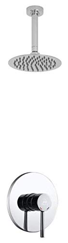 Aqua Rondo Shower Set w/Ceiling Mount 8" Rain Shower Head