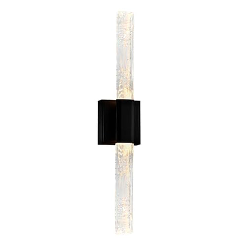CWI Lighting 24'' Modern Black LED Vanity Light for Bathroom, Powder Room, Hallway – Integrated LED – BACL Certified with 3-Year Warranty
