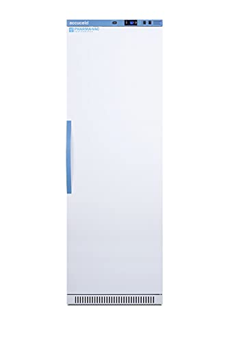 Summit Appliance ARS18PV Performance Series Pharma-Vac 18 Cu.Ft. Upright All-refrigerator for Vaccine Storage with Silver-ion Handle, Keyed Lock and Hospital Grade Cord with 'Green Dot' Plug, White
