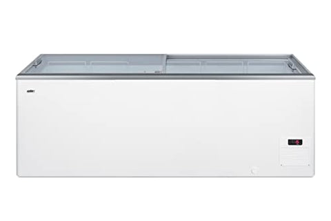Summit 71” Ice Cream Freezer, 21.3 Cu.Ft.Capacity, Commercial Ice Cream Display Freezer, White - NOVA61
