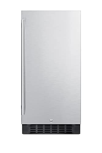 Summit 15" Refrigerator, Undercounter Fridge, 2.2 cu.ft. Capacity, ADA Compliant, Stainless Steel- ALR15BCSS