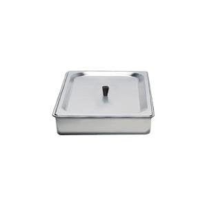 BroilKing SPL-2 1/2 Size Chafing Pan Buffet Server with Stainless Lid | Countertop Food Serving Display Container for Restaurant Catering | 4.3 Qt Capacity | 10.5"W x 12.9"D x 2.5"H, Stainless Steel