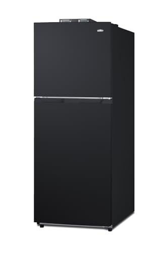Summit BKRF1087B 24" Wide Break Room Refrigerator-Freezer (Right Hand Door, Black)