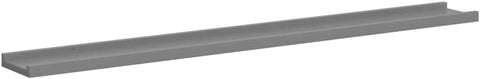 vidaXL Durable Wall-Mounted Shelves in Modern Gray - Set of 4 - Easy to Clean - Ideal for Decorative Items & Books - 39.4"x3.5"x1.2"