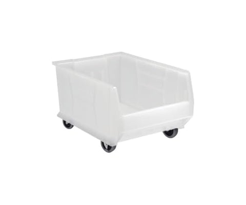 Quantum Storage Systems QUS964MOBCL Hulk Mobile Heavy Duty Part Organizer Clear Bins 24" L x 17" W x 14" H