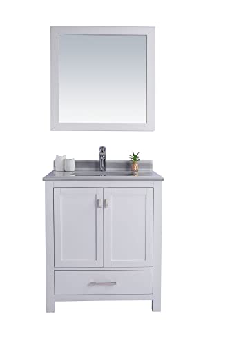Wilson 30, White Cabinet White Stripe COUNTERTOP