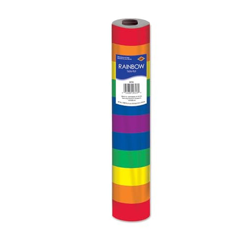 40" Vibrant Unique Rainbow Table Roll Decor