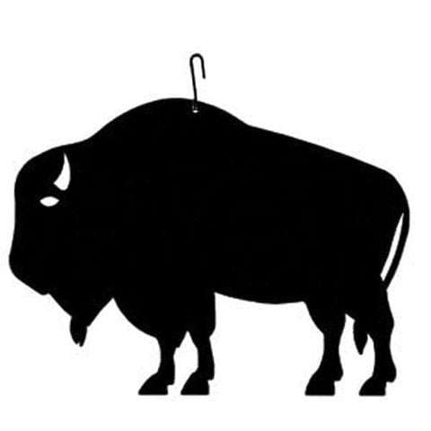 Wrought Iron 12 Inch Buffalo Hanging Silhouette