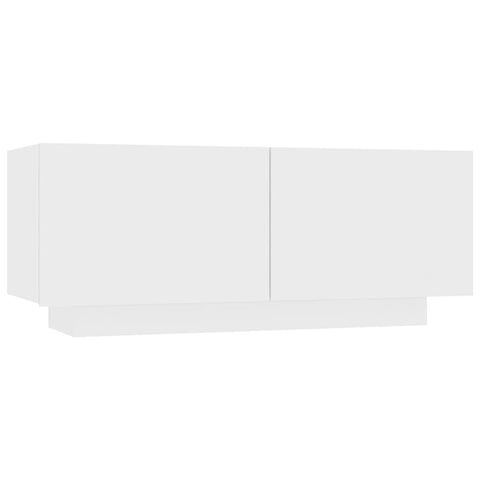 vidaXL TV Cabinet White 39.4"x13.8"x15.7" Engineered Wood