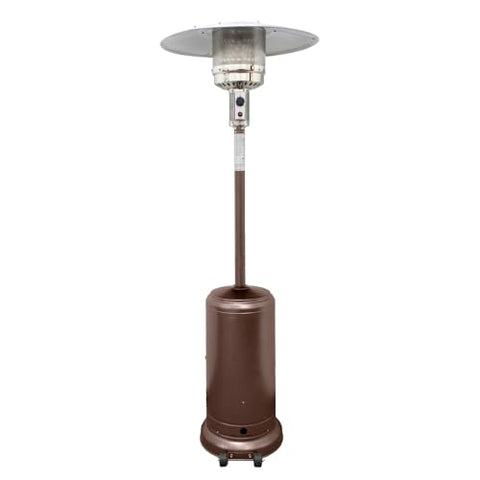 Hiland AZ 48,000 BTU Hammered Bronze Stainless Steel Patio Heater with Table