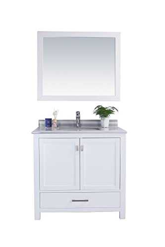 Wilson 36, White Cabinet White Stripe COUNTERTOP