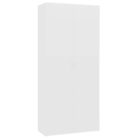 vidaXL Shoe Cabinet Indoor Hallway Household Supply Storage Shoe Shelf Rack Home Organizer Hall Cabinet Furniture White Engineered Wood