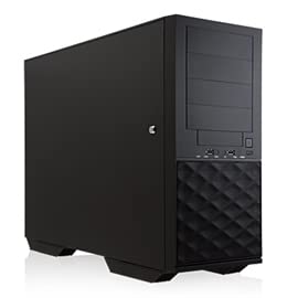 Inwin Development 175240 In-win Server Pl052 Long Pedestal Atx Mid Tower Black No Power Supply 4/1/[5] Bays Usb 3.0 Audio Brown Box