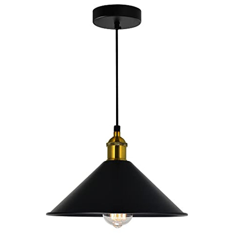 CWI Lighting 1 Light 10'' Industrial Down Mini Pendant for Kitchen, Dining Room, Living Room – E26 Bulb Base, LED Compatible – Adjustable Height with BACL Certification