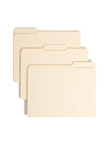 Smead Fastener File Folder, 2 Fasteners, Reinforced 1/3-Cut Tab, 1-1/2" Expansion, Letter Size, Manila, 50 per Box (14595)