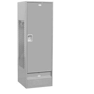 24 Inch Wide Standard Gear Metal Locker - 6 Feet High - 24 Inches Deep - Gray - Assembled