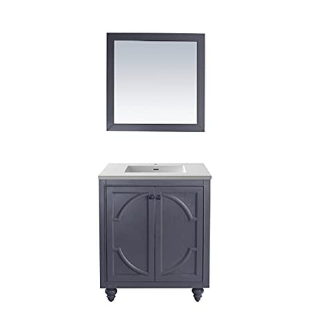 Odyssey, 30, MPL Gry Cabinet Matte WHT Viva Stone Surface COUNTERTOP