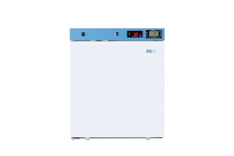 EQTemp ACR161WLHD 19 Inch Wide Compact Healthcare Refrigerator 1.58 cu. ft Compact Size External Temperature Readout (Left Hand Door White)