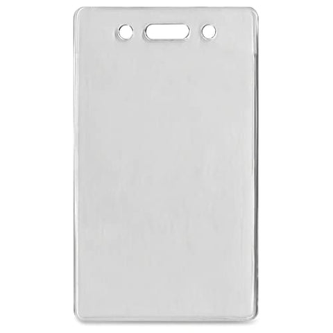Advantus Proximity Card Vertical Badge Holders, 3 3/8" H x 2 3/8" W, Clear, Pack of 50
