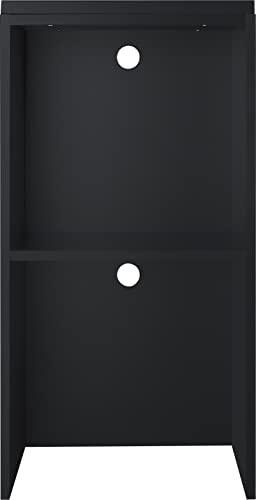 Summit Appliance CWH1 19.5" Wide Casework Hutch, Black; Compatible with SM902BL or SM903BSA Microwaves; Cord Cutouts; Ships Fully Assembled