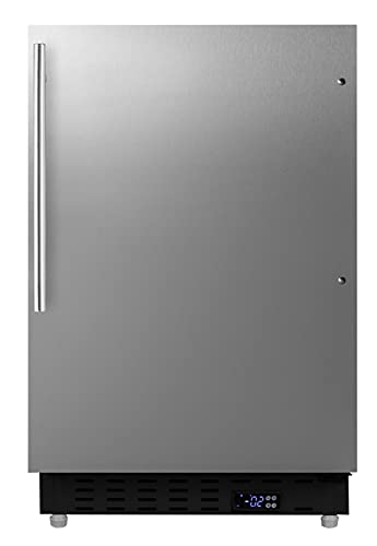 Summit Appliance ALFZ37BSSHV 20" Wide Built-In All-Freezer, ADA Compliant, ADjustable Thermostat, Built-In Capable, Temperature Alarms, 3" Thick Door, 2.68 cu.ft Capacity, Manual Defrost