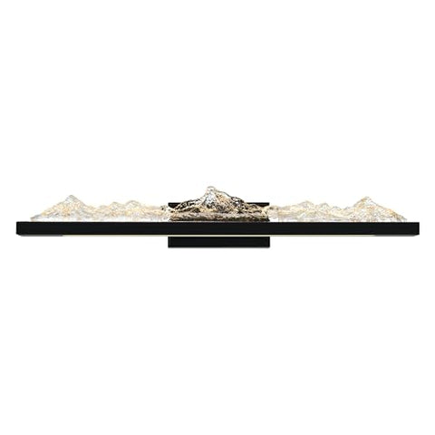 CWI Lighting Himalayas 37.5'' Black LED Vanity Light – Color Selectable (3000K/4000K/5000K) – Integrated LED– BACL Certified with 3-Year Warranty – Ideal for Bathroom, Powder Room, Vanity Area