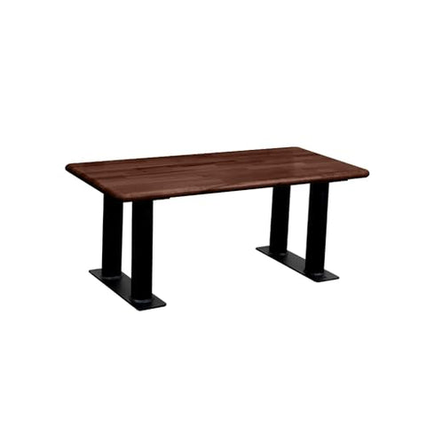 Salsbury Industries Wood ADA Locker Bench - 42 Inches Wide - Dark Finish