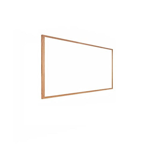 Ghent 24" x 36" Wood Frame Non-Magnetic Whiteboard, Natural Oak/White (M2W-23-1) - Made in USA