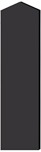 Salsbury Industries 33334DE-BLK Double End Side Panel for 18-Inch Deep Designer Wood Locker with Sloping Hood, Black