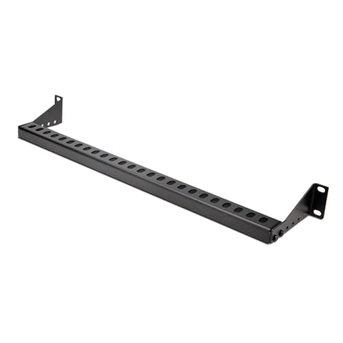 StarTech.com 1U Rack Mountable Cable Lacing Bar w/Adjustable Depth, Cable Support Guide for Organized 19" Racks/Cabinets, Horizontal Cable Guide for Patch Panels/Switches/PDUs (12S-Cable-Lacing-BAR)