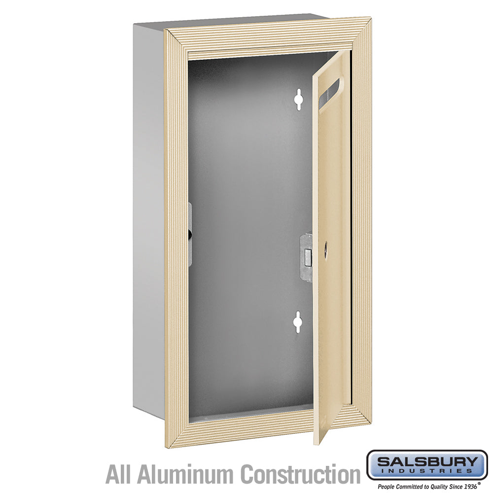 Salsbury Letter Box 2265SP - 11&#34;W x 3-3/4&#34;D x 19&#34;H Slim, Recessed Mounted, Sandstone, Private Access