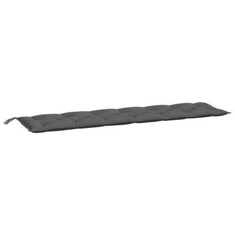 vidaXL Garden Bench Cushion 78.7"x19.7"x2.8", Anthracite, Outdoor/Indoor Seat Cushion, 100% Polyester Oxford Fabric, Hollow Fiber Filling, Easy to Clean, Comfortable Bench Pad