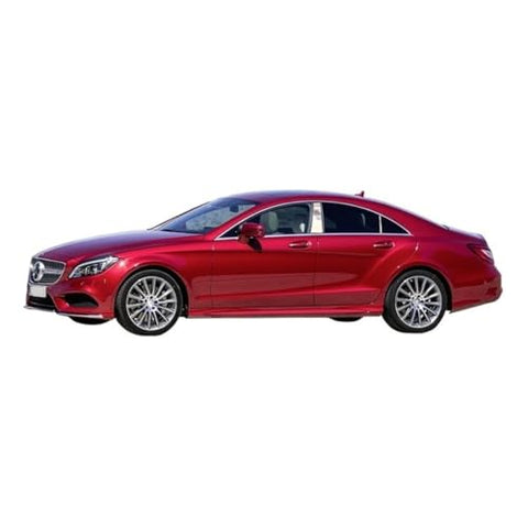 QAA is Compatible with 2012-2018 Mercedes CLS Class 4 Piece Stainless Pillar Post Trim, Includes Single Center Piece and Rear Pillar PP12075
