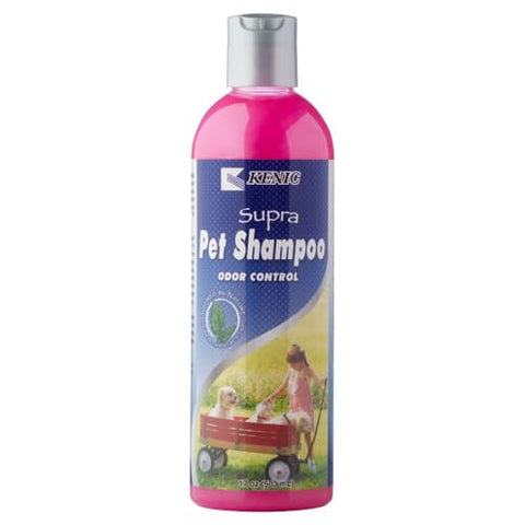 Kenic Supra Odor Control Dog Shampoo, Deodorizing Deep Clean, Naturally Derived Ingredients, Eliminates Tough Pet Odors, Made in USA