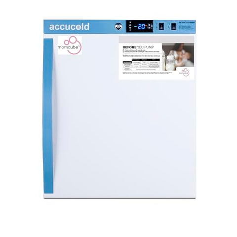 Accucold AFZ1PVMC MOMCUBE Breast Milk Storage Freezer, 1.4 Cu.Ft, Open Door Alarm, Adjustable Temperature (RHD)