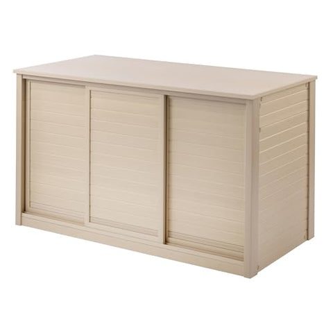 New Age Pet ECOFLEX Versa Stand Storage Cabinet for Pets, 48-Inch, Durable Wood Plastic Composite, Ideal for Extra Bedding, Food, Toys, Accessories Storage, Maple Finish, 10 Yr Warranty