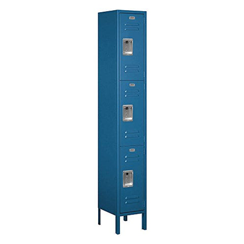 Salsbury Industries 63162TN-U Triple Tier 12-Inch Wide 6-Feet High 12-Inch Deep Unassembled Standard Metal Locker, Tan Brown