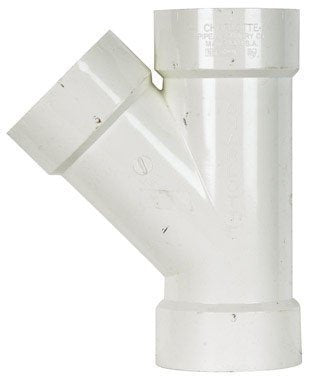 Charlotte Pipe Schedule 40 3 in. Hub x 3 in. Dia. Hub PVC Wye