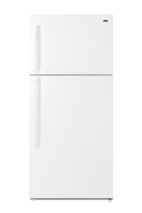 Full-size top mount refrigerator-freezer in white