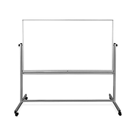 72 in.W x 48 in.H Double-Sided Magnetic Whiteboard - Black