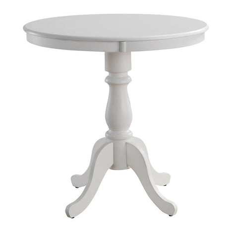 Fairview 36 in Round Pedestal Bar Table - White