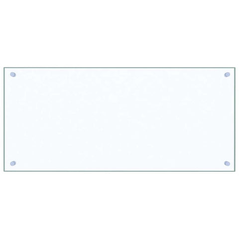 vidaXL Transparent Tempered Glass Kitchen Backsplash - Easy Clean, Heat-Resistant Kitchen Decor Accessory