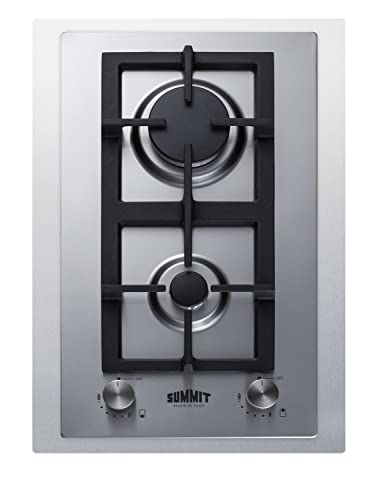 15 inches Wide 2-Burner Propane Gas Cooktop In Stainless Steel