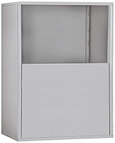 Salsbury Industries 19954ALM Free-Standing Enclosure for Recessed Mounted Cell Phone Lockers, Aluminum