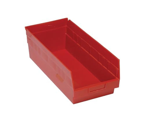QUANTUM STORAGE SYSTEMS QSB208RD STORE-MORE Part Organizer Red Bins 18" L x 9" W x 6" H 10 Pack