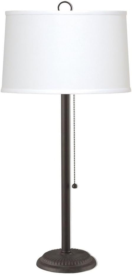 Cal Lighting CALBO-904TB-OW Traditional One Table Lamp Lighting Accessories,Black