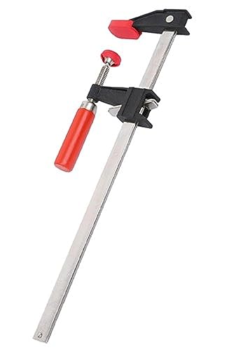 Bessey Clutch Style Bar Clamps - 18 In 600 lb - GSCC2.518- Woodworking Clamps with Ergonomic Handle, Non-Marring Pads, Durable Cast-Iron Jaws & Serrated Rail for Carpentry & Cabinetry