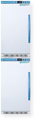 Accucold ARS32PVBIADA-AFZ2PVBIADASTACKLHD 20" Wide Performance Series All-Refrigerator/All-Freezer Combination; Purpose-built for Medical/Pharmacy Use; Password Protection; 5.3 cu.ft Capacity